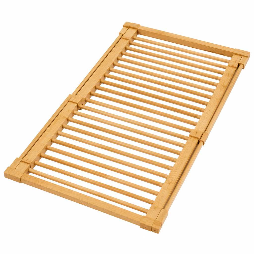 greenislandnz™ Expandable Bamboo In-Sink Drying Rack