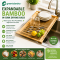 greenislandnz™ Expandable Bamboo In-Sink Drying Rack
