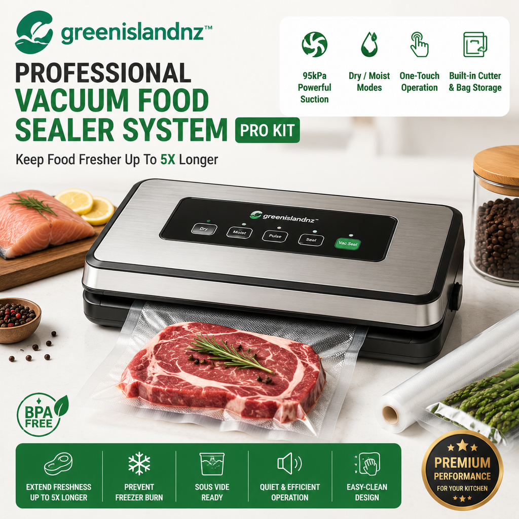 greenislandnz™ Professional Vacuum Food Sealer System Pro Kit