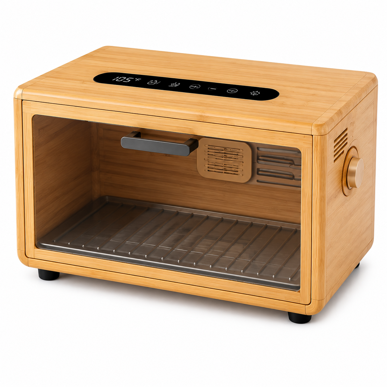 greenislandnz™ Smart Heated Bamboo Bread Box & Freshness Station