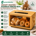 greenislandnz™ Smart Heated Bamboo Bread Box & Freshness Station